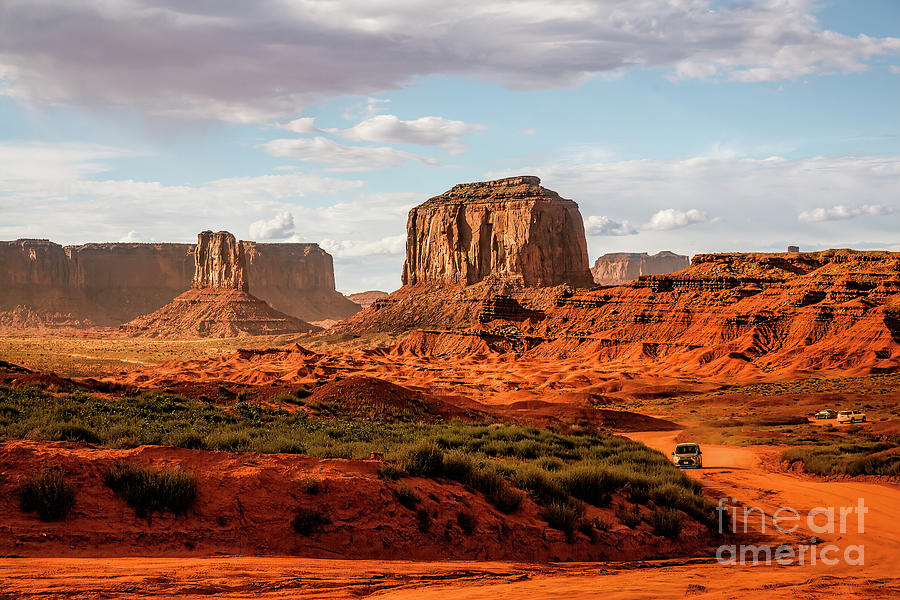 Sports Photograph - The Speedway, Monument Valley by Felix Lai
