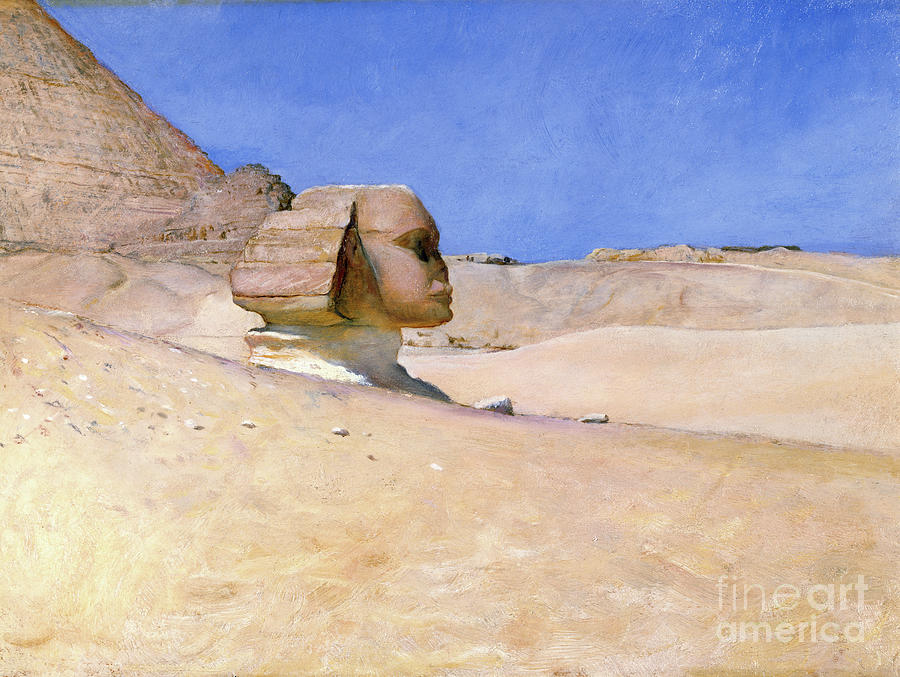 The Sphinx At Midday In Summer, C.1885 Painting by William Blake Richmond