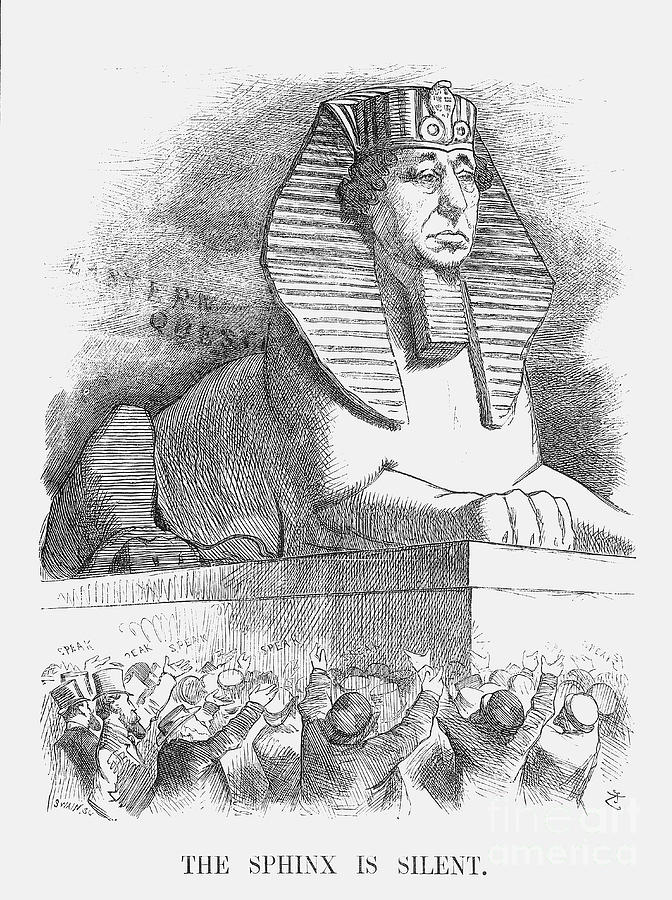 The Sphinx Is Silent, 1876. Artist Drawing by Print Collector