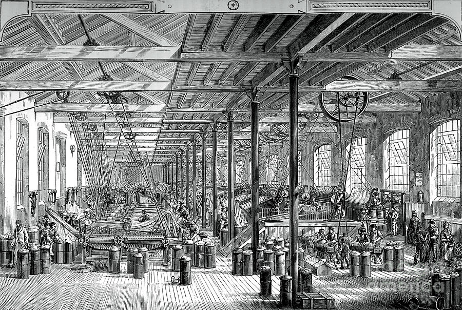 The Spinning Room In The Shadwell Rope Drawing by Print Collector
