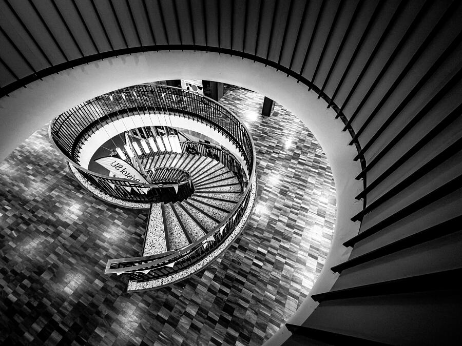 The Spiral Staircase: An Open Learning Space At The University Photograph by Sirun Tang