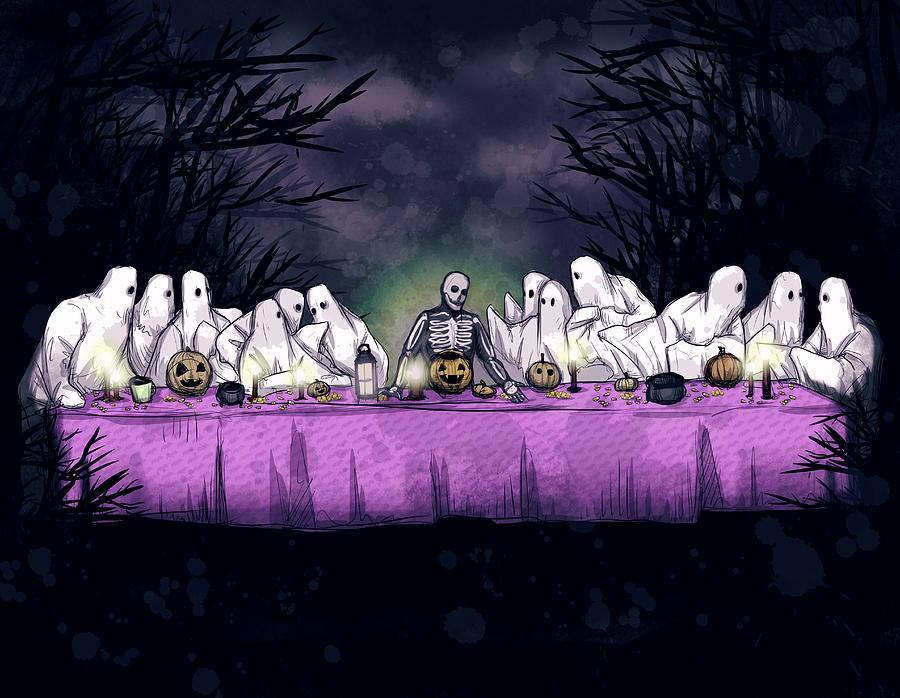 The Spooky Supper Drawing