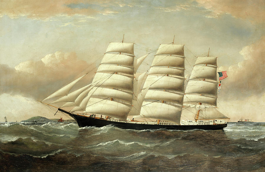 Boat Painting - The St Charles off Anglesey by William Howard Yorke