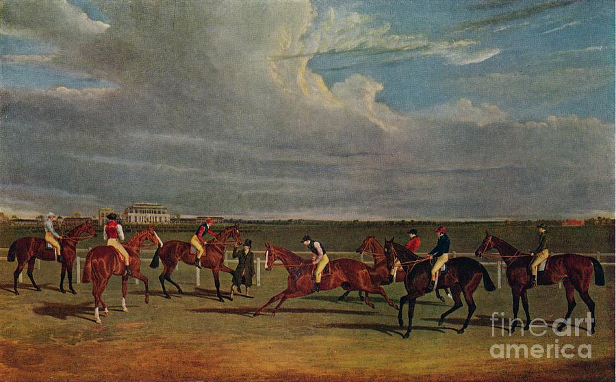 The St Leger Of 1828 Drawing by Print Collector