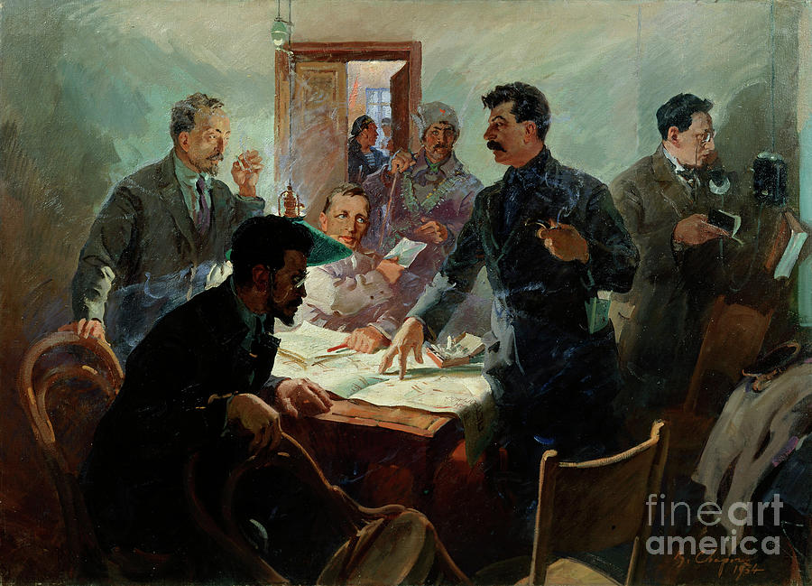 The Staff Of The October Revolution Drawing by Heritage Images