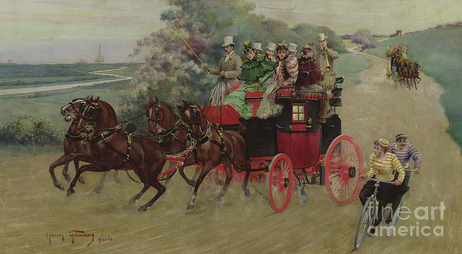 The Stage Coach Painting by Henry Finney