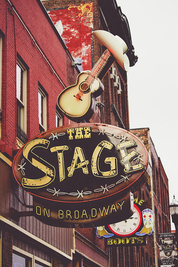 The Stage on Broadway Nashville Tennessee Photograph by AH Travel