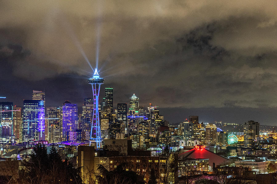 The Star of Seattle Photograph by Bryan Xavier The Star of Seattle Photograph by Bryan Xavier