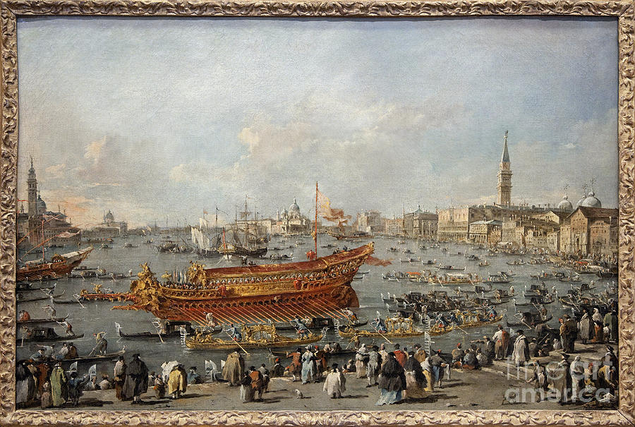 The Start Of The Bucentaurus Painting by Francesco Guardi