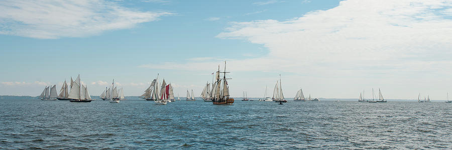 The Start of the Great Schooner Race Photograph by Mark Duehmig