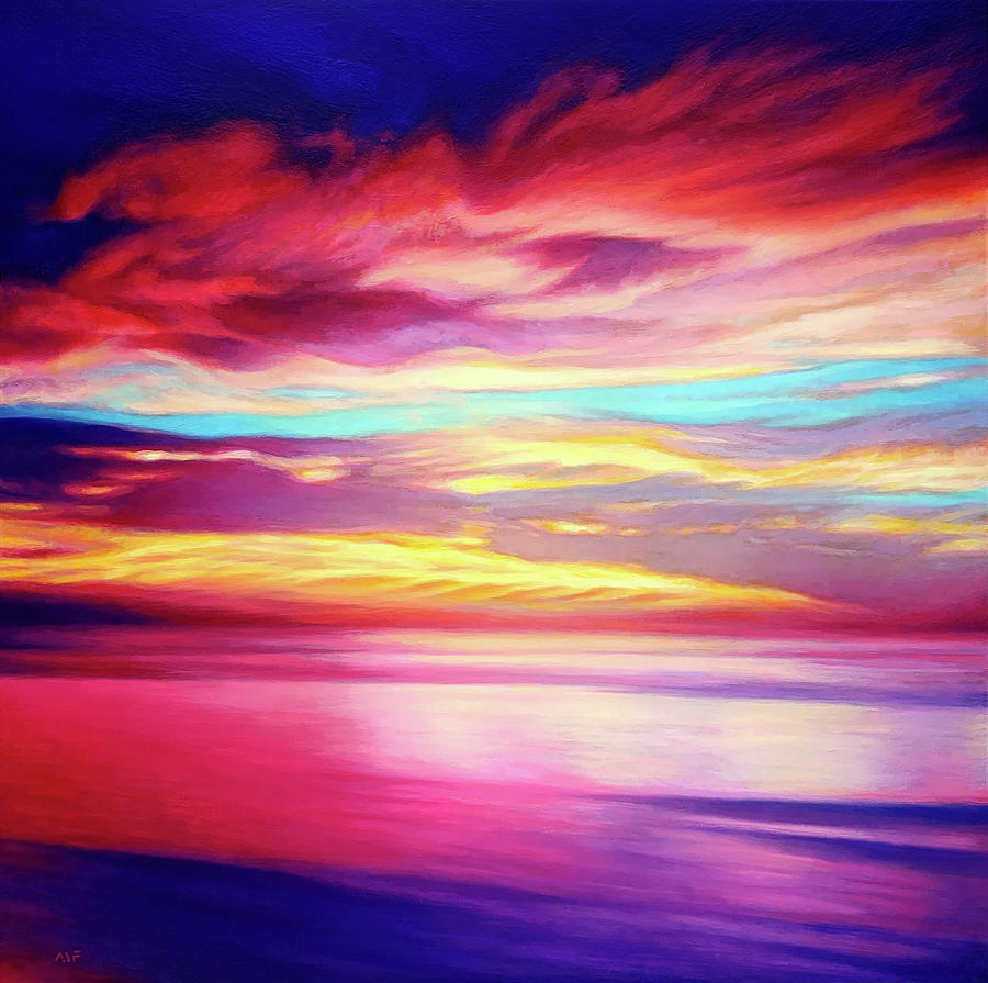 Seascape Painting - The State Of Dreaming by Anna Van Fleet Seascape Painting - The State Of Dreaming by Anna Van Fleet