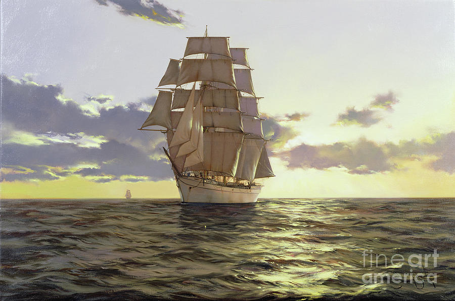 The Stately Ship Painting by James Brereton - Fine Art America