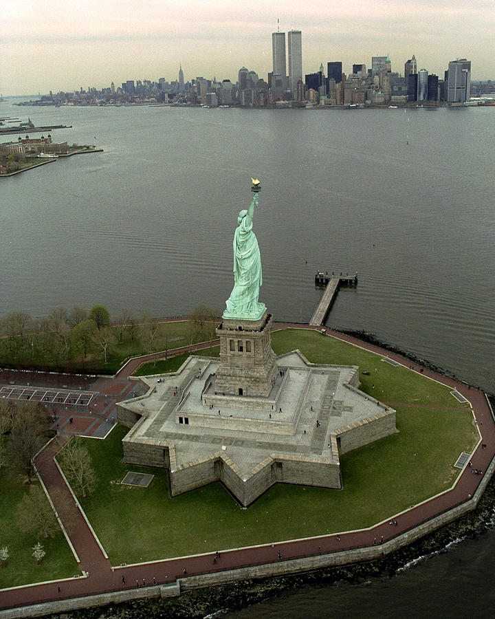 The Statue Of Liberty With The Photograph by New York Daily News Archive The Statue Of Liberty With The Photograph by New York Daily News Archive