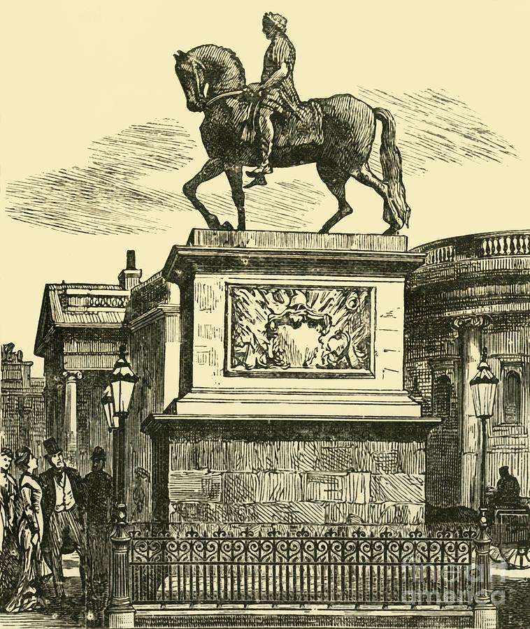 The Statue Of William IIi Drawing by Print Collector