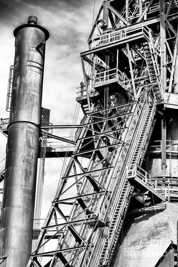 The Steel Mill in Bethlehem Pennsylvania Photograph by John Rizzuto