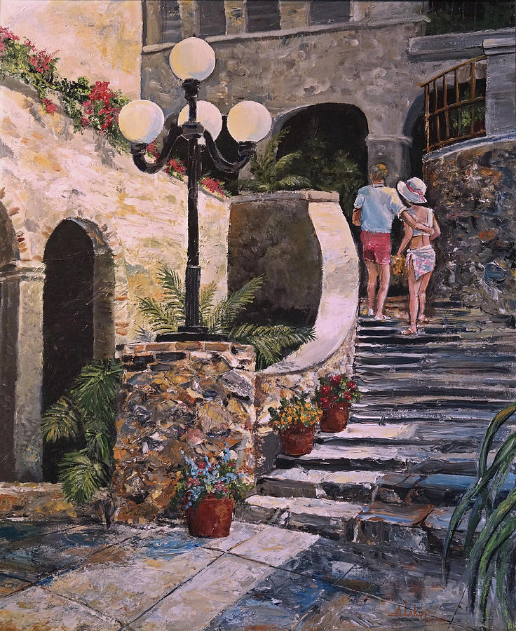 The Steps Painting by Alan Lakin