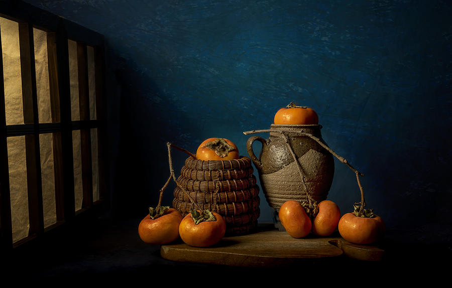 Still Life Photograph - The Still Life Of Persimmon by John-mei Zhong