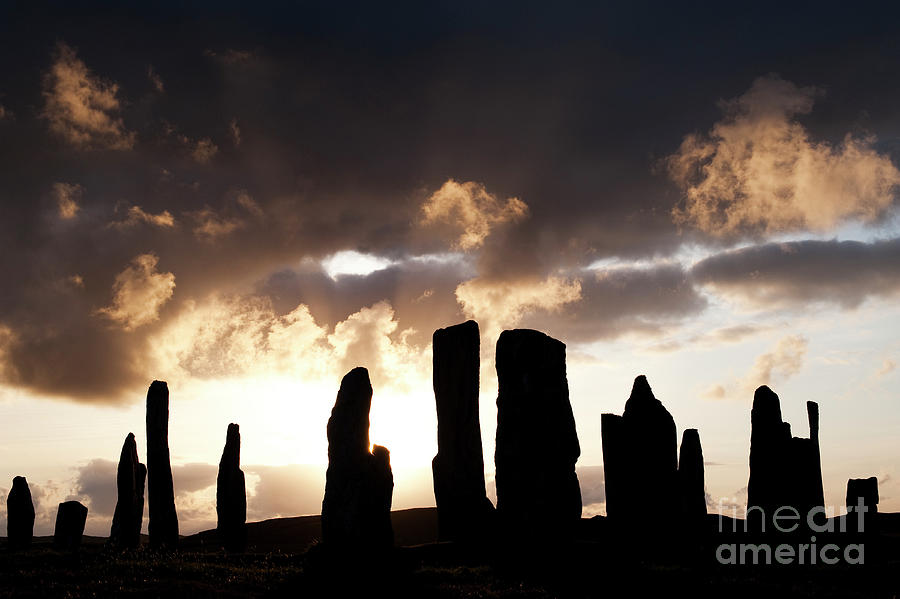 The Stones at Callanish Silhouette Photograph by Tim Gainey