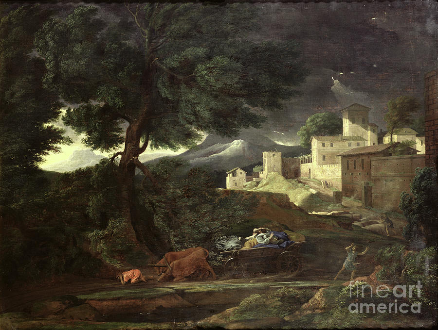 The Storm Photograph by Nicolas Poussin