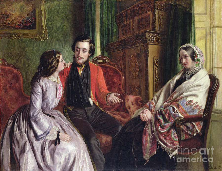 Interior Painting - The Story Of Balaclava: wherein He Spoke Of The Most Disastrous Chances, 1855 by Rebecca Solomon