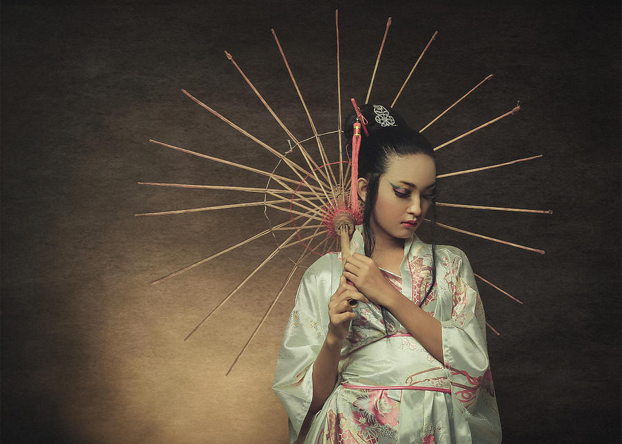 The Story Of Geisha : Broken Umbrella Photograph by Djayent Abdillah ...