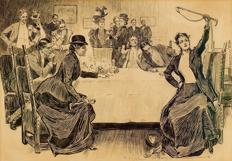 The Story Of The Hunt Drawing by Charles Dana Gibson - Fine Art America