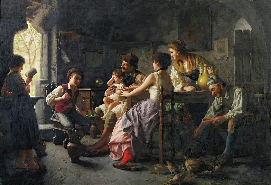 The Storyteller Painting by Giovanni Battista Torriglia | Fine Art America