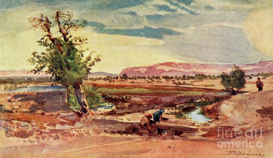 The Stream Flowing From The Spring Drawing by Print Collector