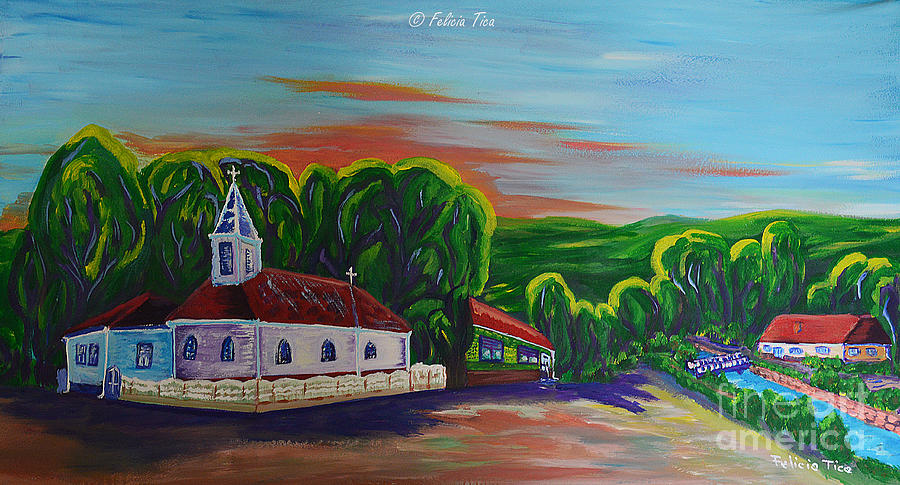 The Street of Joy Painting by Felicia Tica