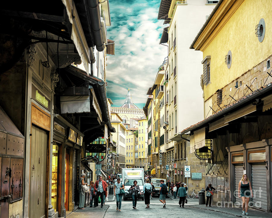 The Streets of Florence Photograph by John Rizzuto