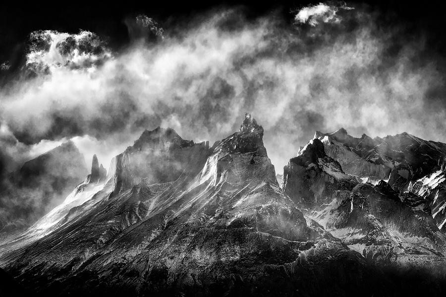 Mountain Photograph - The Strength Of Patagonia by Carlos Guevara Vivanco
