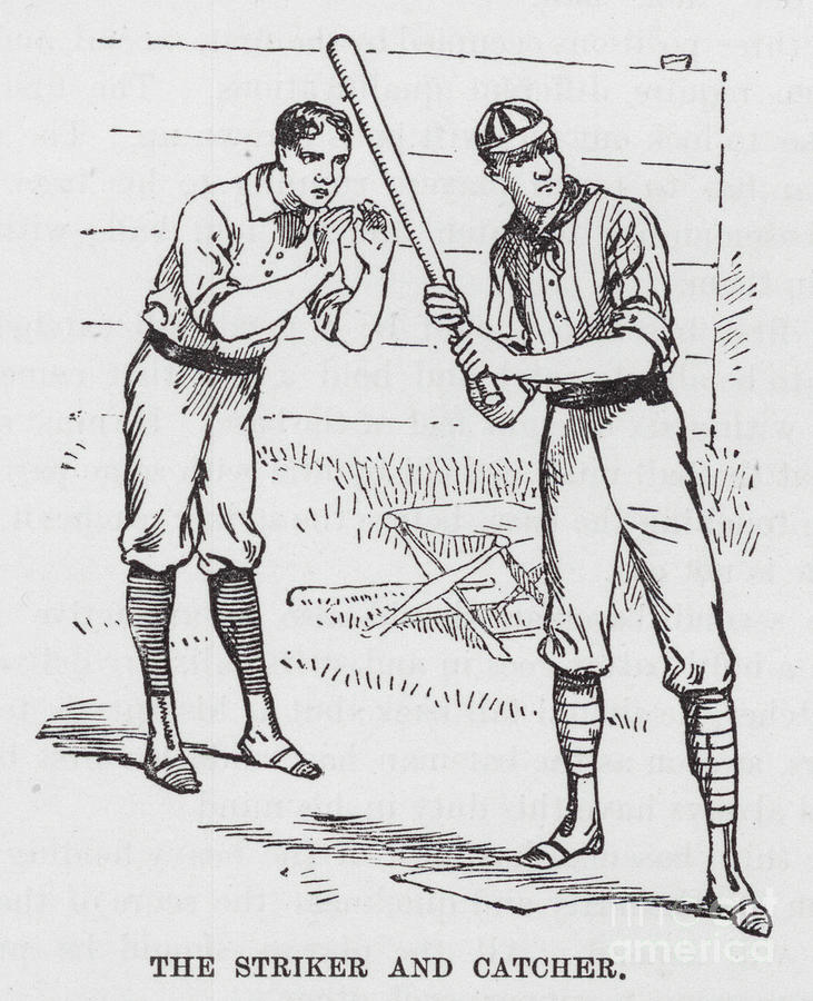 The Striker And Catcher Painting by American School - Fine Art America