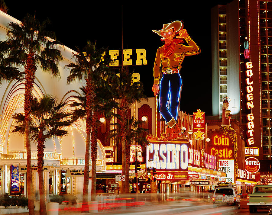 The Strip At Night, Las Vegas, Nevada Photograph by Veronica Jones