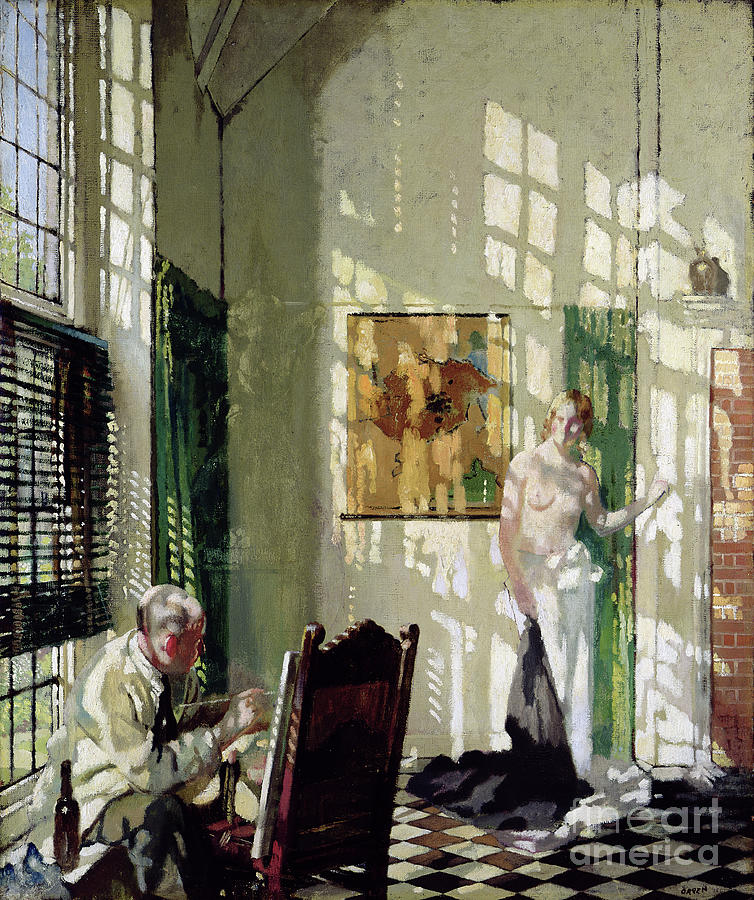 The Studio By William Orpen Painting by William Orpen