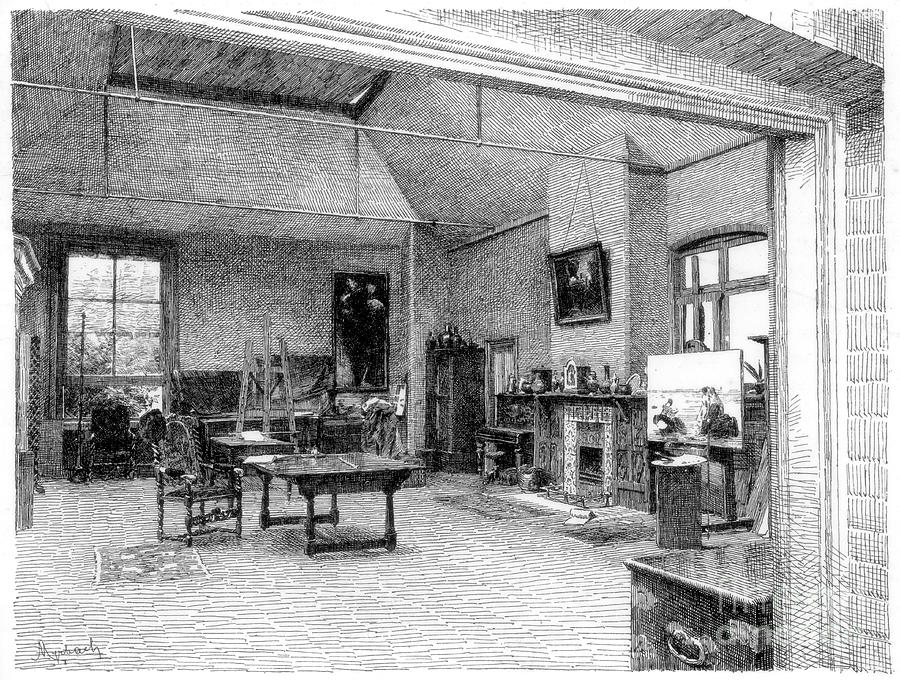 The Studio, East, C1880-1882 Drawing by Print Collector