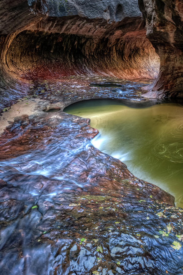 The Subway in Zion National Park in Fall Photograph by Tibor Vari