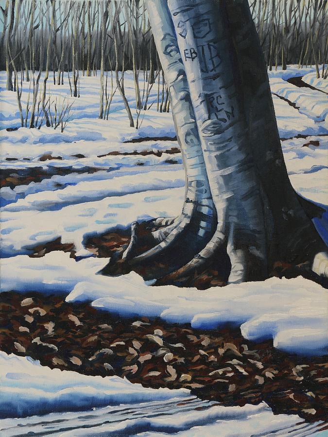 The Sugarbush Beech Painting by Phil Chadwick