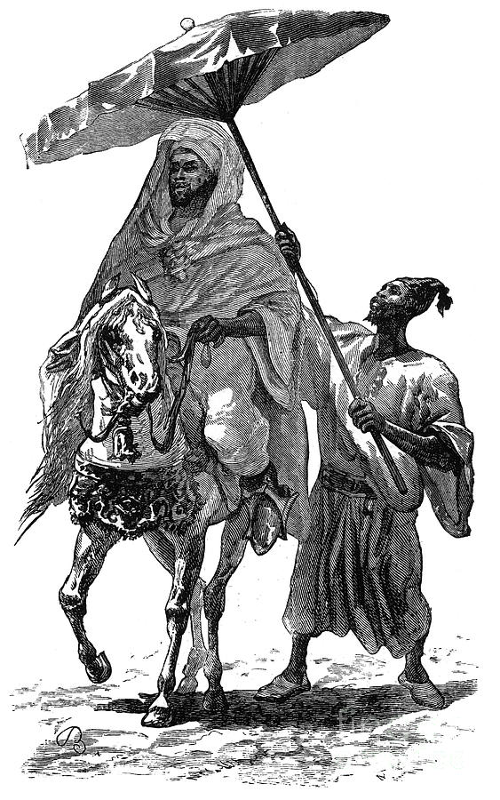 The Sultan Of Morocco, C1890 Drawing by Print Collector