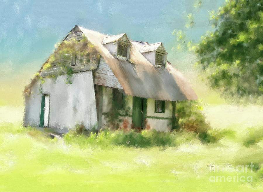 The Summer Cottage Digital Art by Lois Bryan