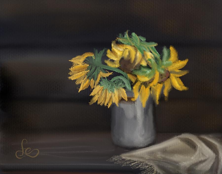 The Sun Flowers Painting by Fe Jones The Sun Flowers Painting by Fe Jones