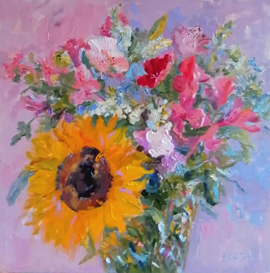 The Sunflower Painting by Elinor Fletcher