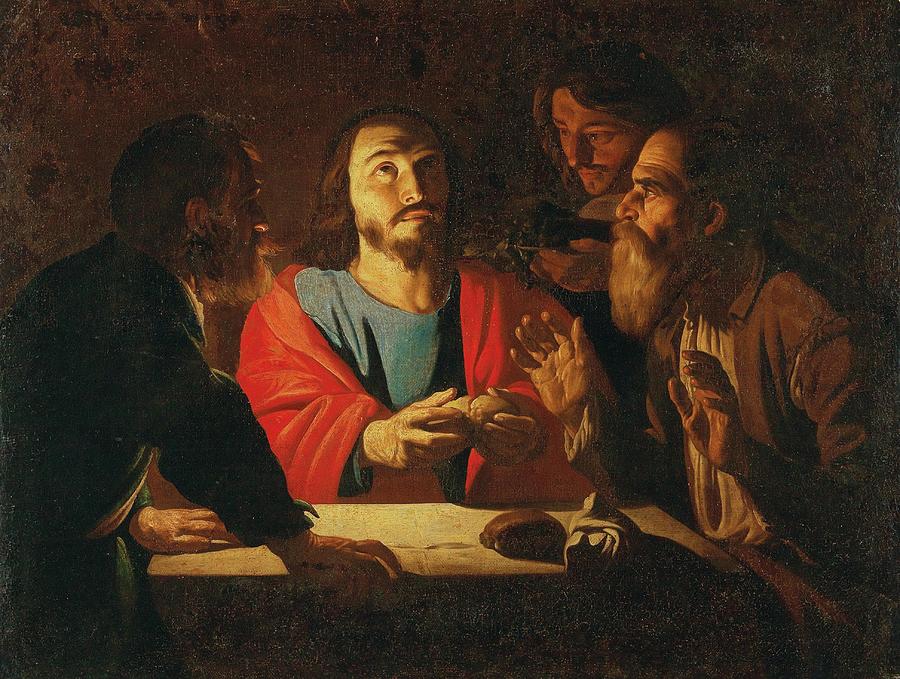 The Supper At Emmaus Painting by Dutch Master - Fine Art America