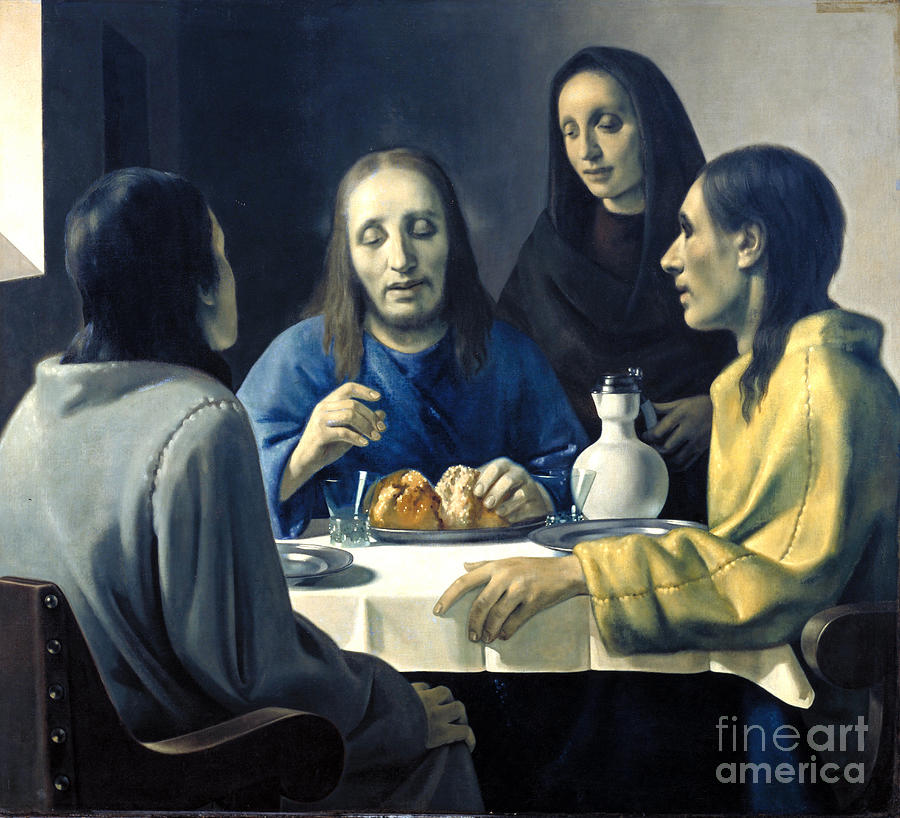 The Supper At Emmaus Drawing by Heritage Images
