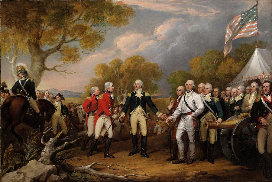 John Trumbull Painting - The Surrender Of General Burgoyne At Saratoga, October 16 by John Trumbull