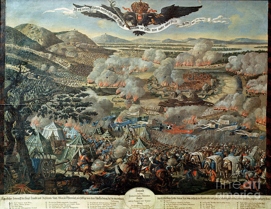 The Surrounding Of Vienna By The Turks In 1683 Painting by Austrian ...