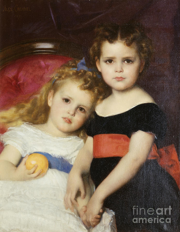 The Sutton Sisters, 1871 Painting by Alexandre Cabanel