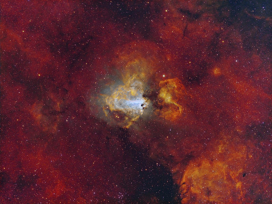 The Swan Nebula Starforming Region Photograph by Roberto Colombari