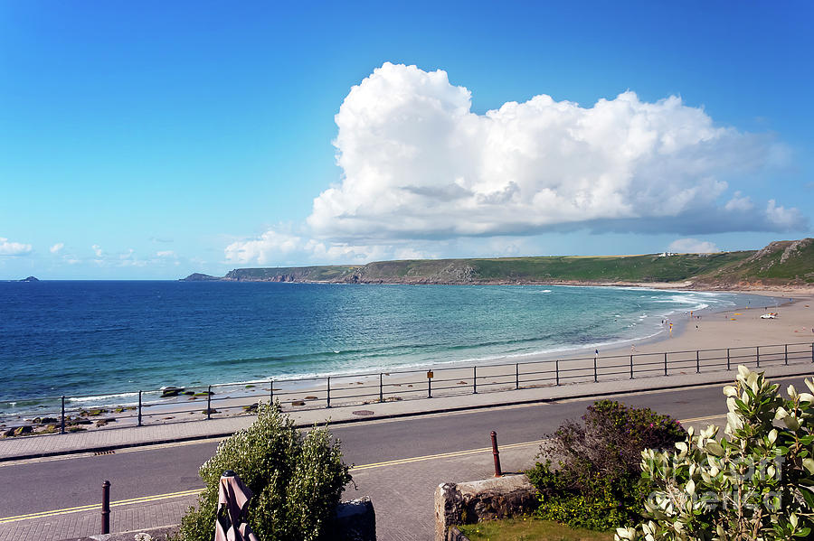 Beach Photograph - The Sweep of Sennen Cove by Terri Waters