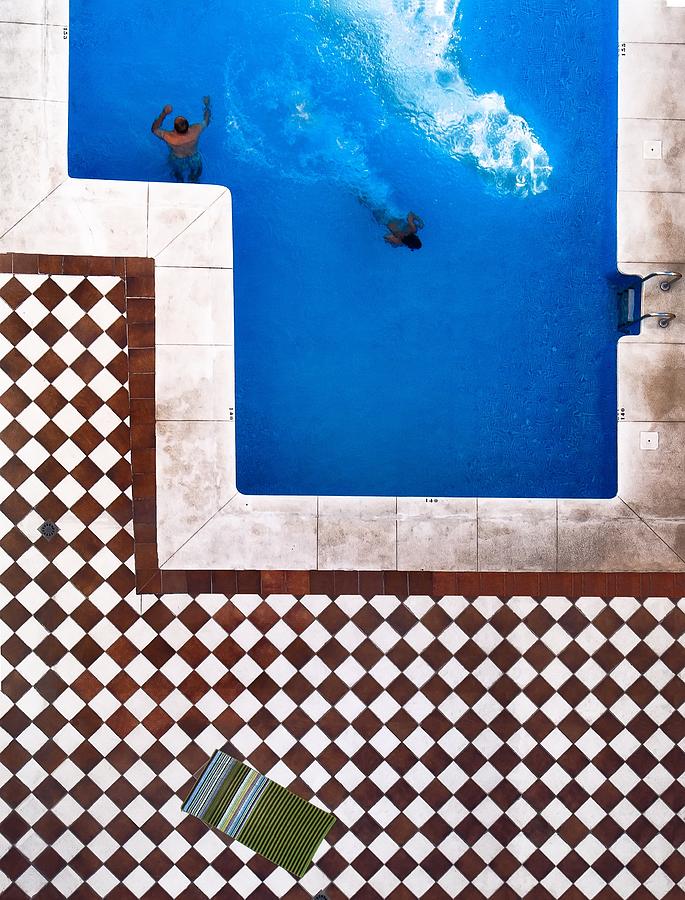 Pattern Photograph - The Swimming Pool by Andrs Gmiz