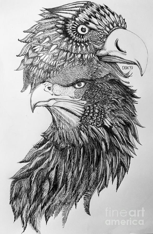 Nature Drawing - The Symbol of Strength and Unity by DeAndria Butler-Keyes